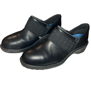 Timberland Women's Shoes Pro Riveter Alloy Toe Bootie in Black Leather Size 11